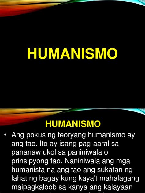 Ang ba ang ibig sabihin ng Teoryang humanismo, realismo.
